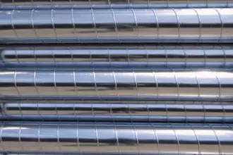 Conduit de ventilation en acier galvanisé