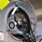 Détail moteur du ventilateur - Ventilateur centrifuge Lemmens