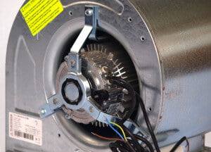 Détail moteur du ventilateur - Ventilateur centrifuge Lemmens